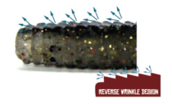 ATZ Match 3 inch worm with hexagonal cross section